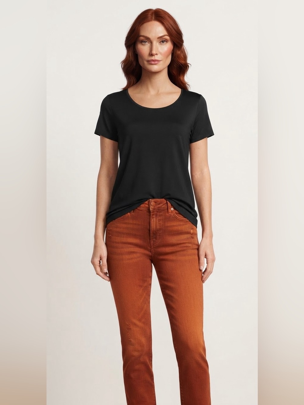 32 Degrees Cool Tee Black Short Sleeve Stretch  Large